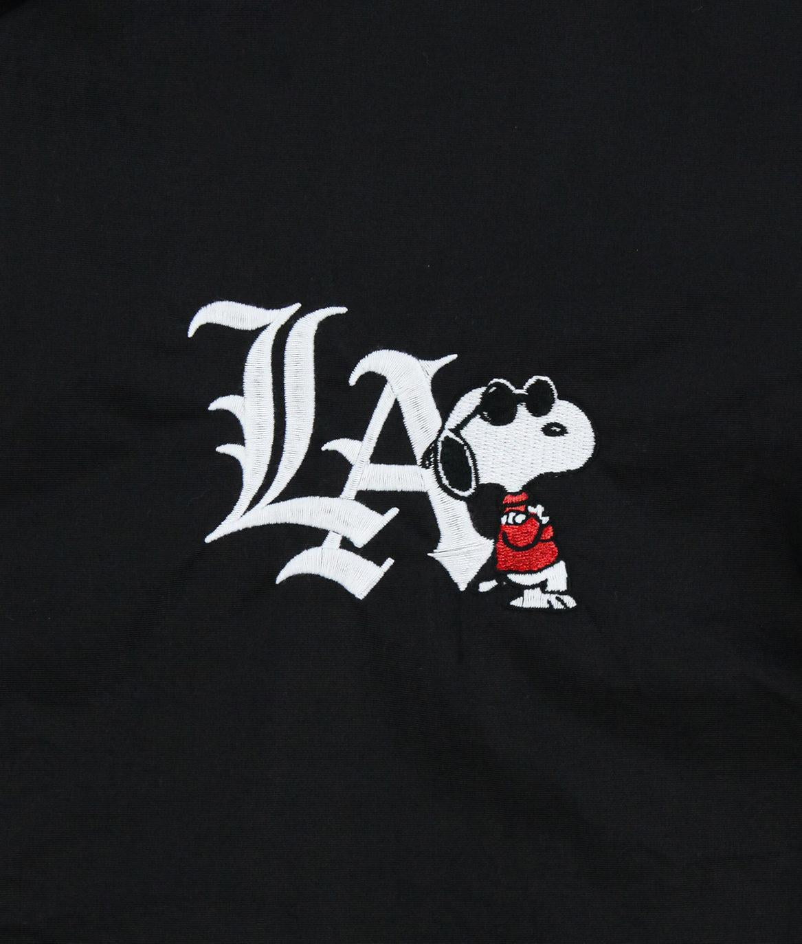 Peanuts Snoopy LA Chill Embroidered Mens Coaches Jacket - - Riot Society