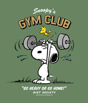 Peanuts Snoopy's Gym Club Boys Tee - - Riot Society