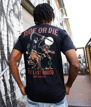 Ride or Die Bull Reaper Mens T-Shirt - - Riot Society