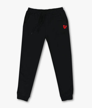 Broken Heart Tears Embroidered Mens Joggers - - Riot Society