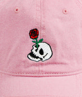 Skull Rose Embroidered Womens Dad Hat - - Riot Society