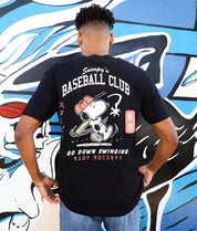 Peanuts Snoopy's Baseball Club Mens T-Shirt - - Riot Society