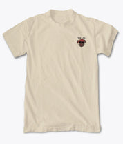 Pug Life Embroidered Mens T-Shirt - Sand - - Riot Society