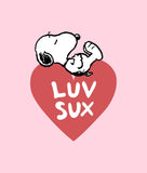 Peanuts Snoopy Luv Sux Mens T-Shirt - - Riot Society