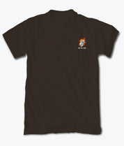 Out Of Luck Skull Dice Flames Embroidered Mens T-Shirt - - Riot Society