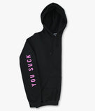 Luv Sux Candy Heart Embroidered Mens Hoodie Sale - - Riot Society