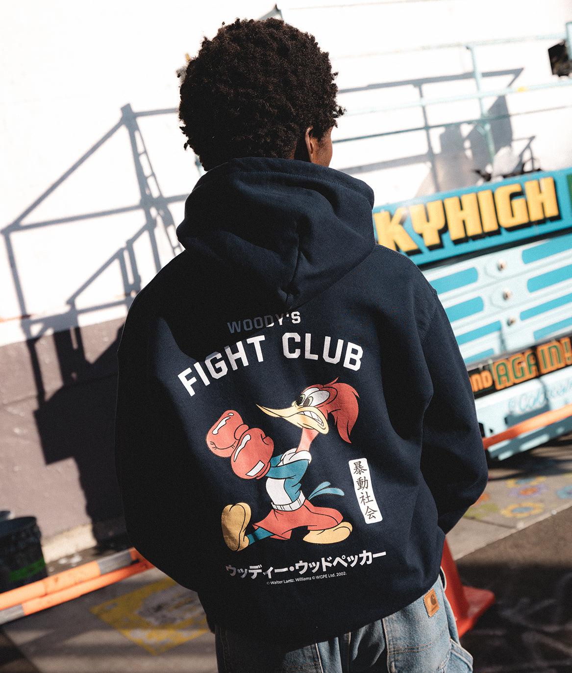 Woody Woodpecker's Fight Club Mens Hoodie - - Riot Society