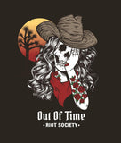 Out of Time Cowgirl Shame Womens Tee - - Riot Society