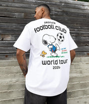 Peanuts Snoopy & Woodstock FC Soccer Mens T-Shirt - White - - Riot Society