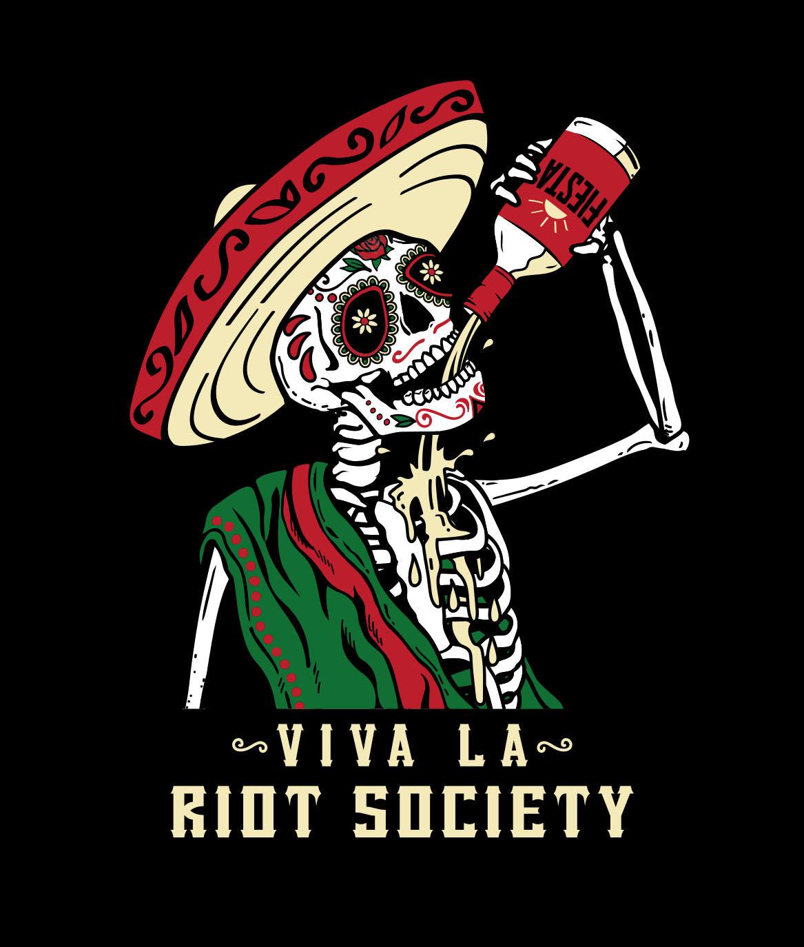 Viva La Riot Society Skeleton Womens Tee - - Riot Society