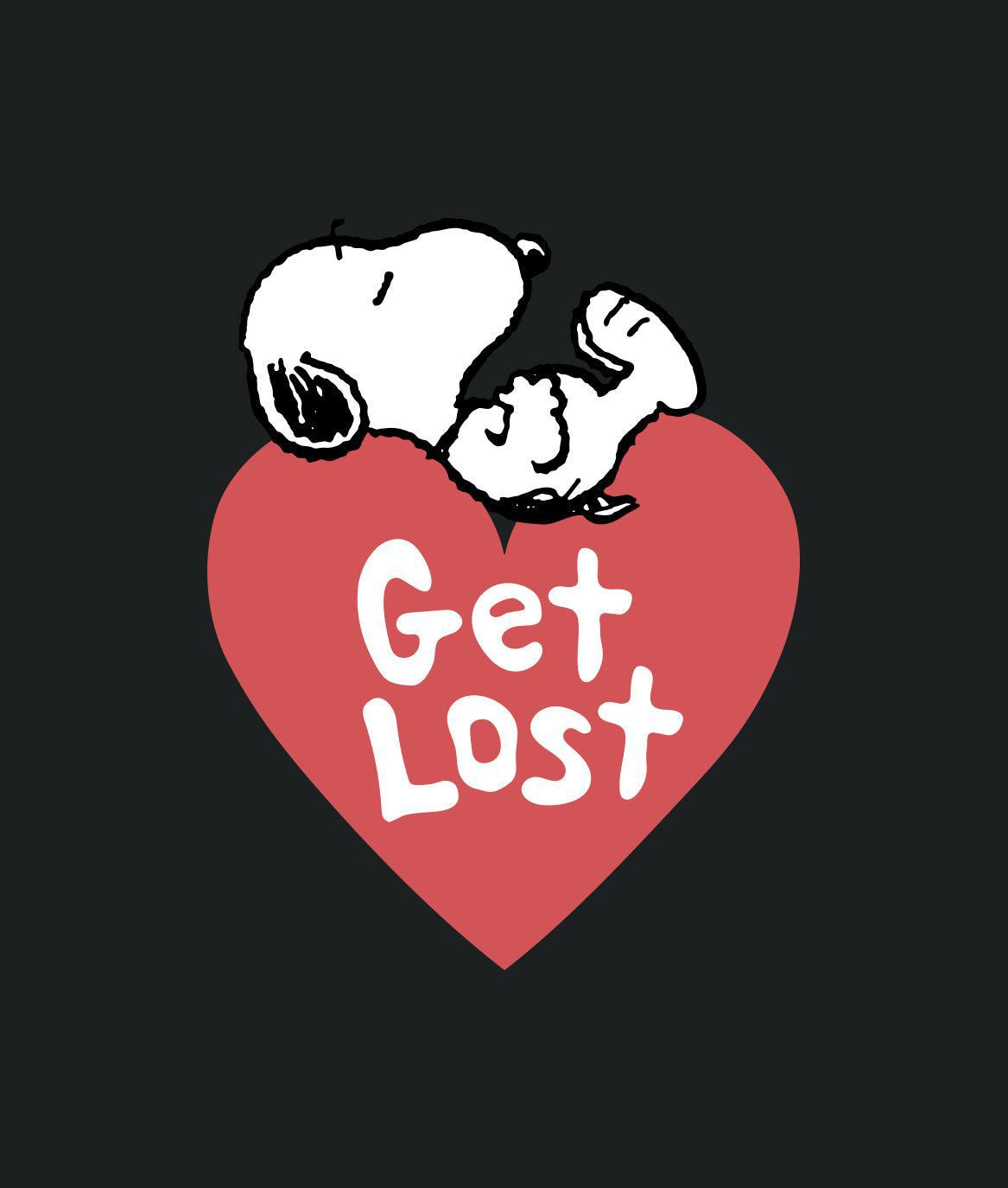 Peanuts Snoopy Get Lost Boyfriend Tee - - Riot Society