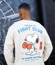 Peanuts Snoopy's Fight Club Mens Long Sleeve T-Shirt - - Riot Society