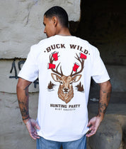 Buck Wild Deer Hunting Mens T-Shirt - - Riot Society