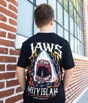 JAWS Amity Island Welcomes You Boys Tee - Black - - Riot Society