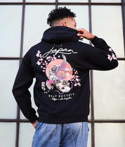 Japan Koi Tattoo Blossom Mens Hoodie - - Riot Society