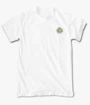 Woozy Face Flower Embroidered Mens T-Shirt - - Riot Society