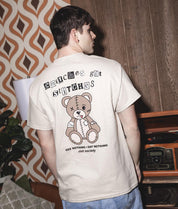 Snitches Get Stitches Teddy Mens T-Shirt - - Riot Society