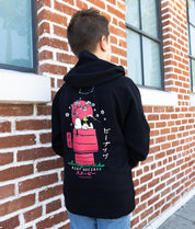 Peanuts Snoopy Doghouse Japan Boys Hoodie - Black - - Riot Society