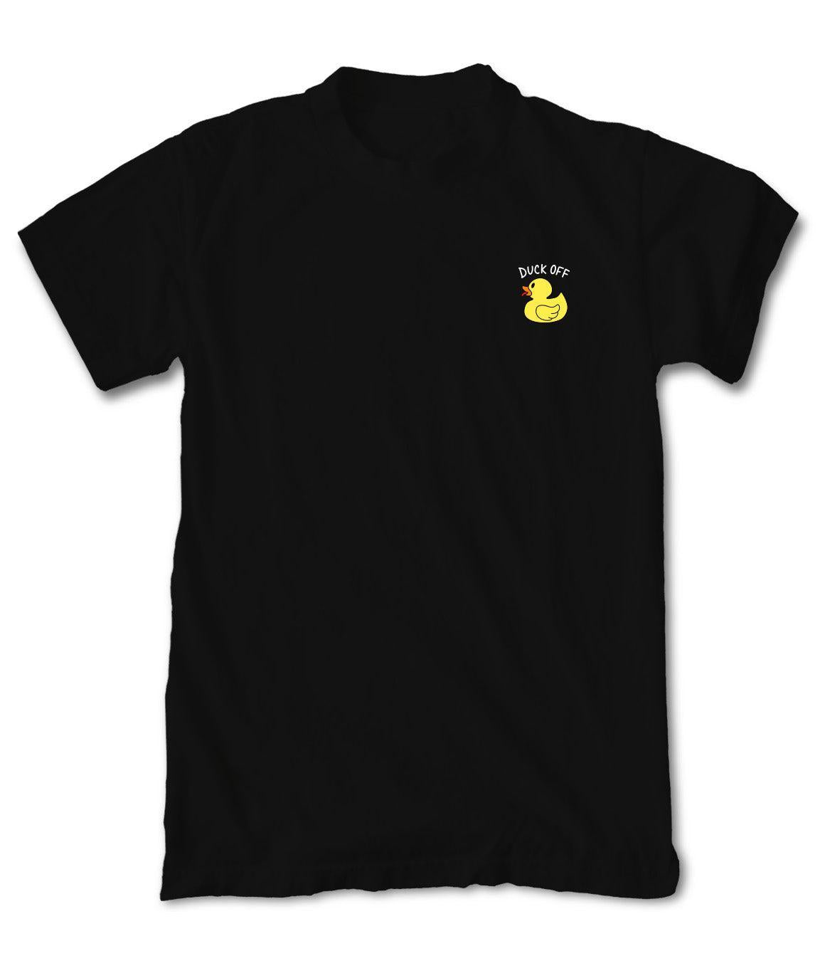 Duck Off Embroidered Mens T-Shirt - - Riot Society