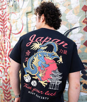Japan Test Your Luck Dragon Mens T-Shirt - - Riot Society
