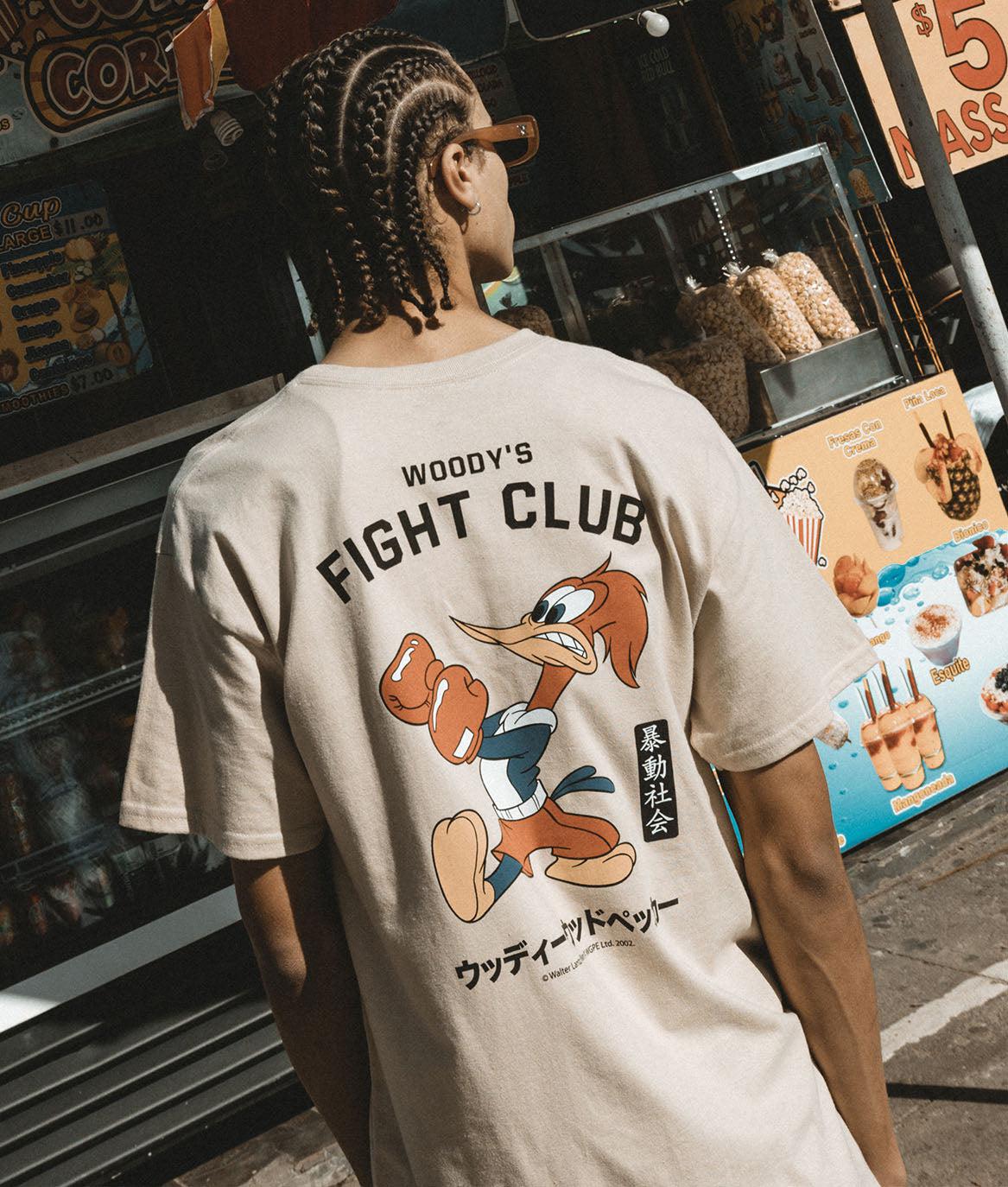 Woody Woodpecker's Fight Club Mens T-Shirt - - Riot Society