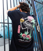 Tropical Skeleton Flamingo Mens T-Shirt - - Riot Society