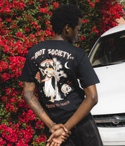 Fiesta Til Death Skull Mens T-Shirt - - Riot Society