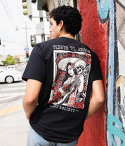 Fiesta Til Death Skeleton Poster Mens T-Shirt - - Riot Society