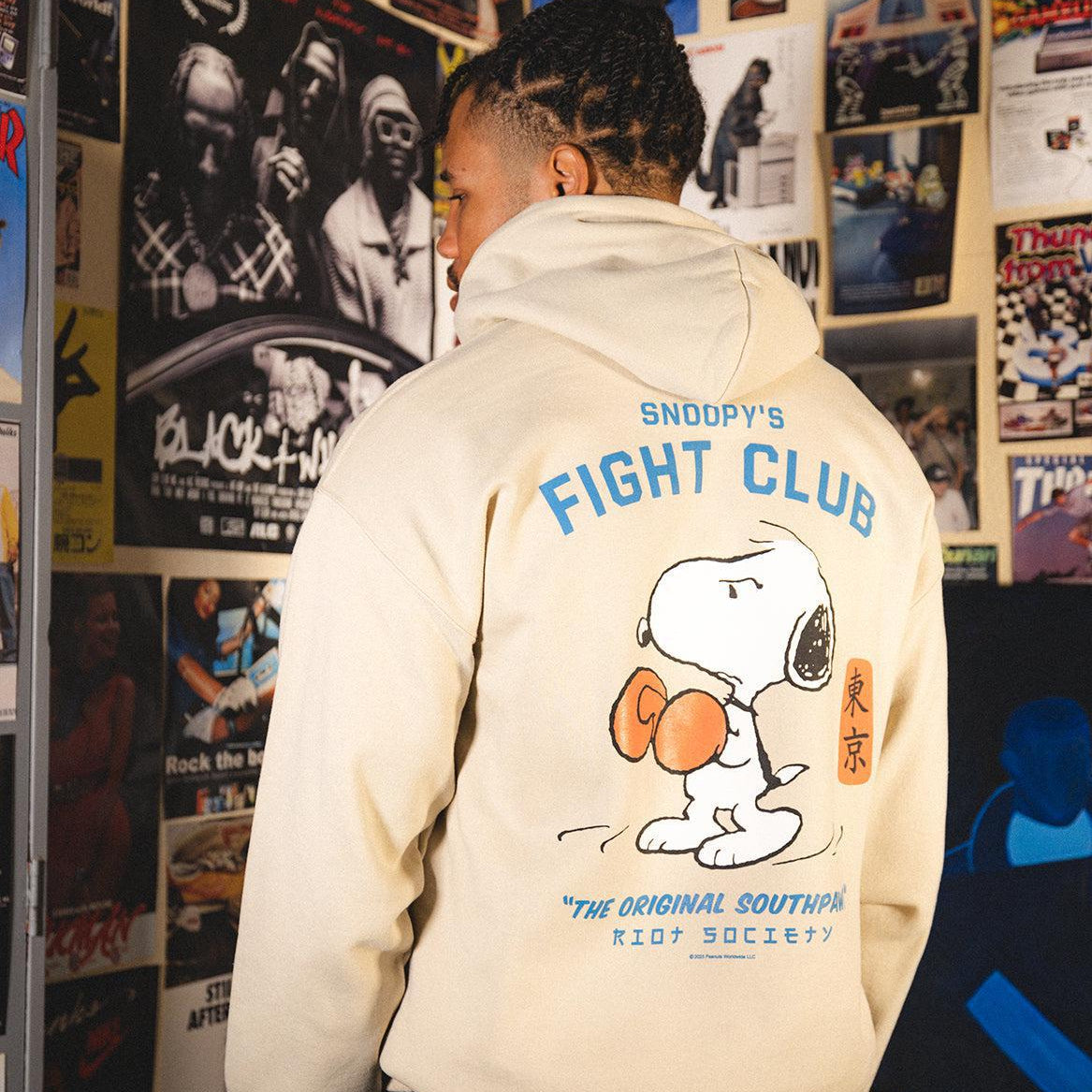Peanuts Snoopy's Fight Club Mens Hoodie - - Riot Society