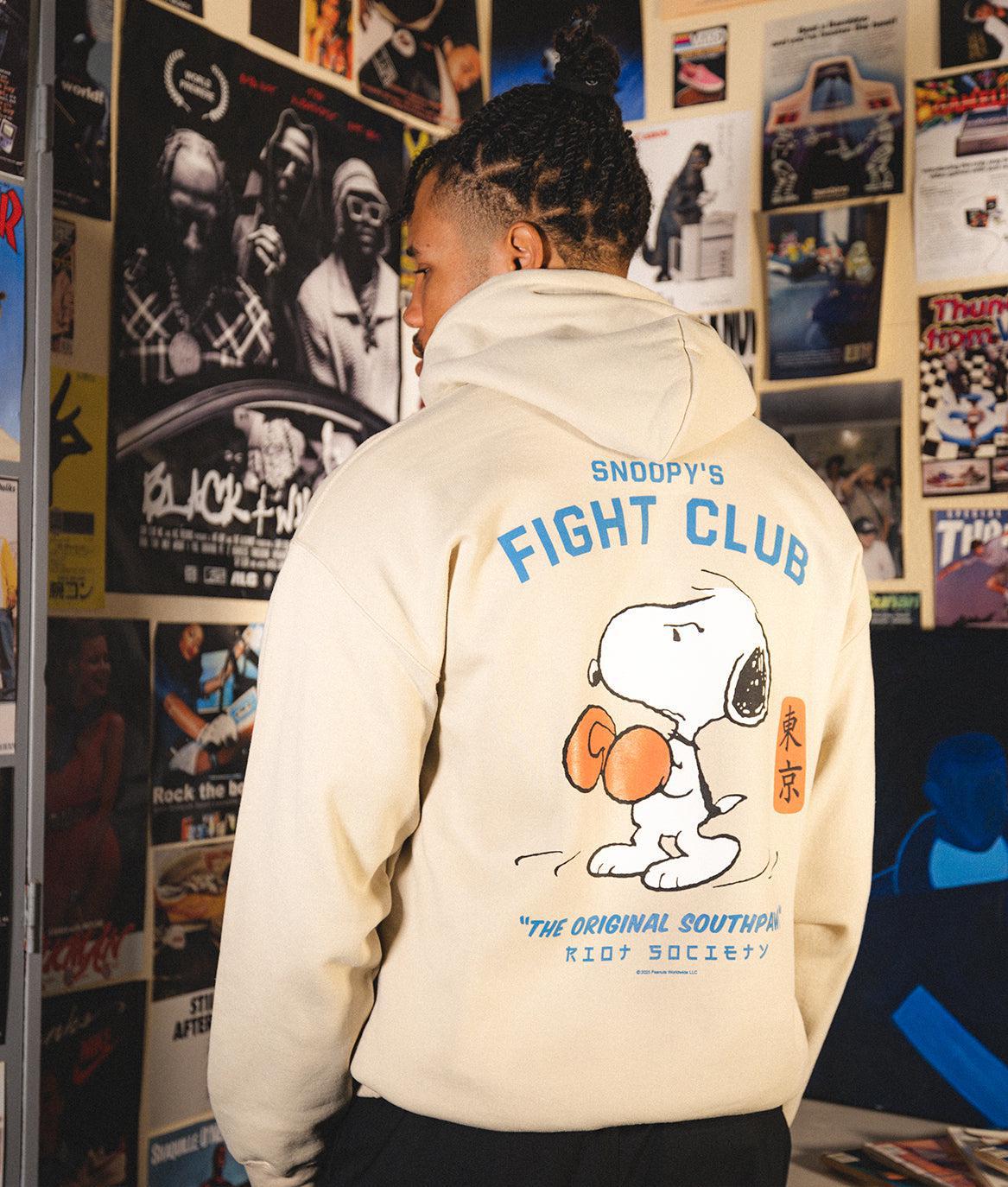 Peanuts Snoopy's Fight Club Mens Hoodie - - Riot Society