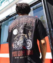 Rodeo Reaper Dead Coast Heavyweight Boxy Mens T-Shirt - Jet Black - - Riot Society