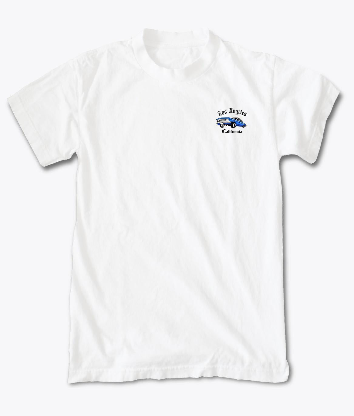Los Angeles Low Rider Embroidered Mens T-Shirt - - Riot Society
