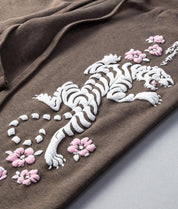 Tiger Cherry Blossoms Puff Womens Sweatpants - Brown - - Riot Society