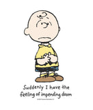 Peanuts Charlie Brown Impending Doom Mens T-Shirt - - Riot Society