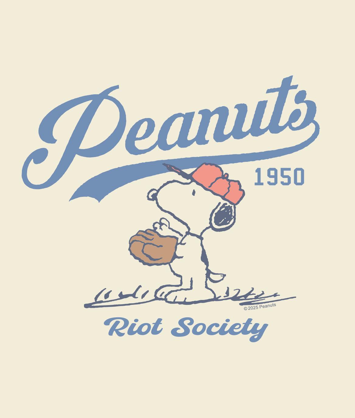 Peanuts Snoopy Baseball Boyfriend Tee - - Riot Society