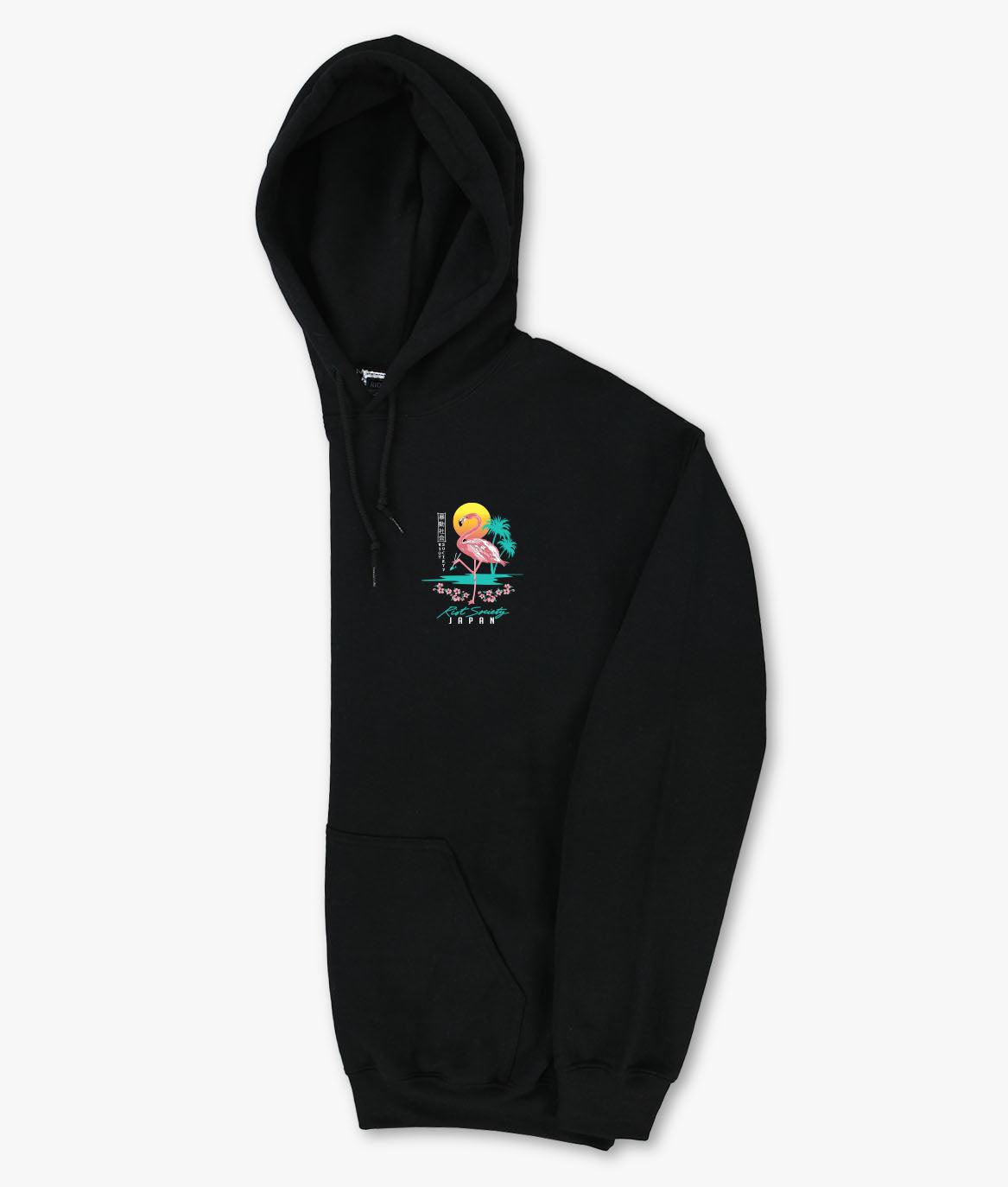 Flamingo Blossom 2.0 Womens Hoodie - - Riot Society