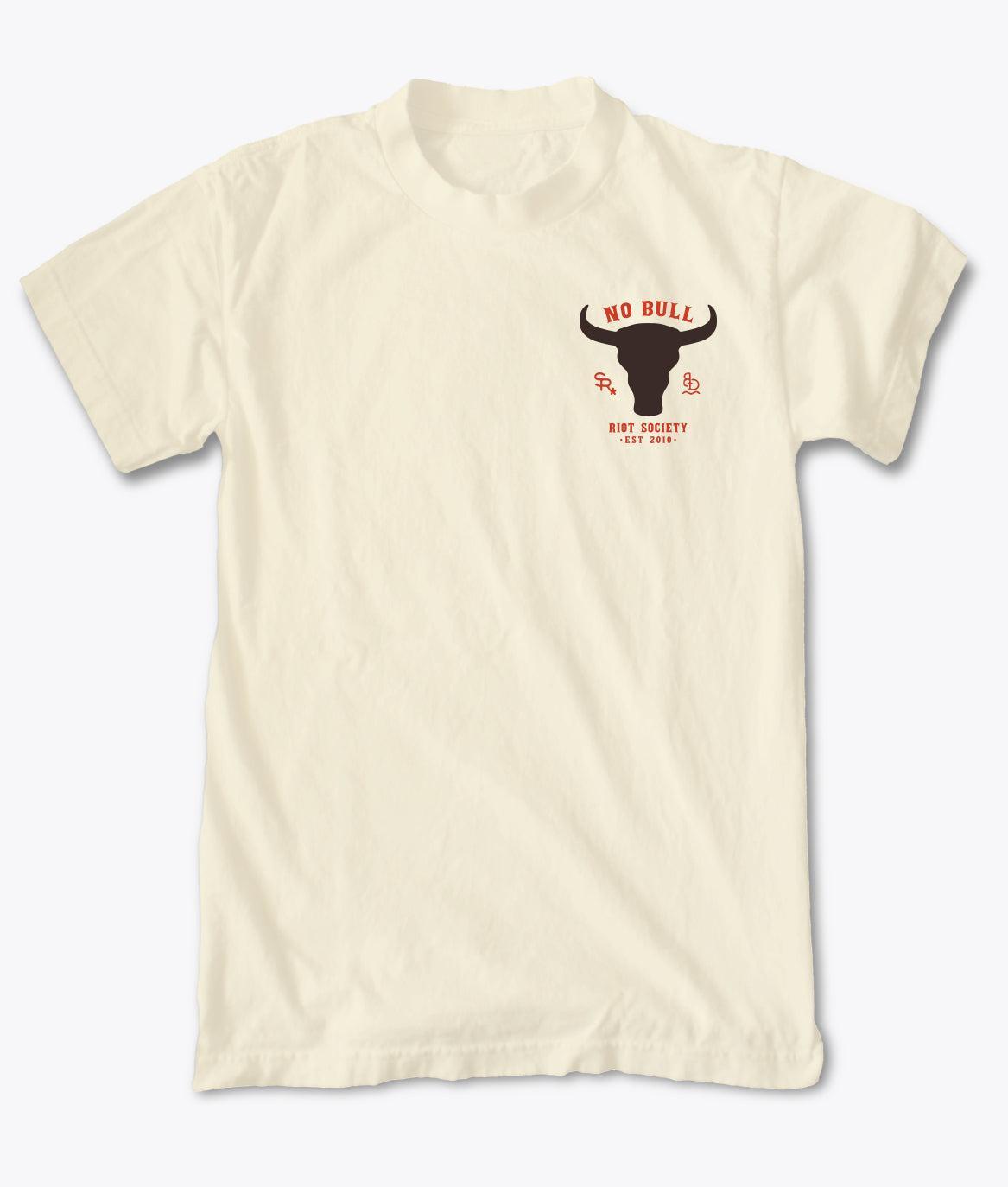 No Bull Cow Skull Mens T-Shirt - - Riot Society