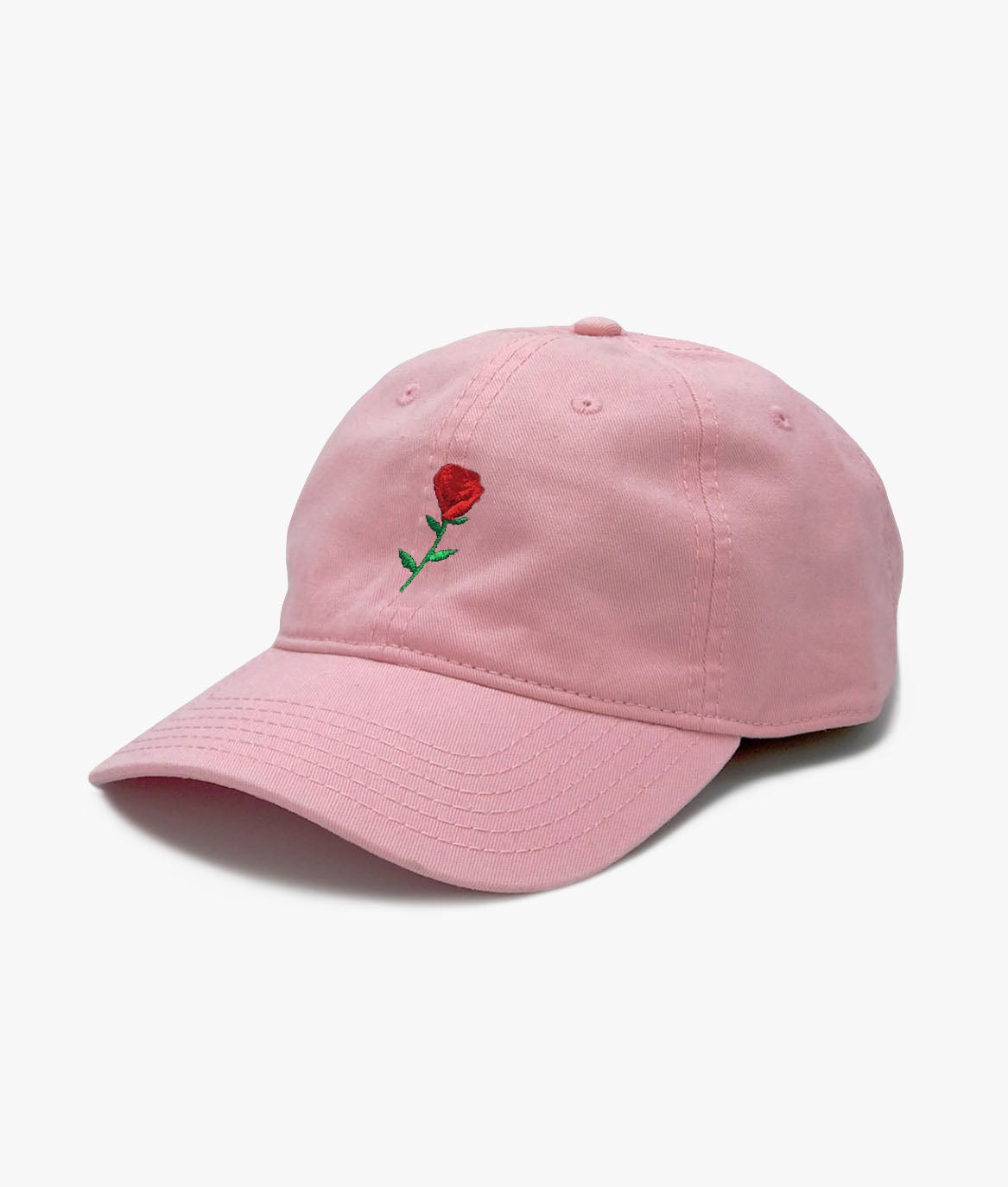 Rose Embroidered Dad Hat - - Riot Society
