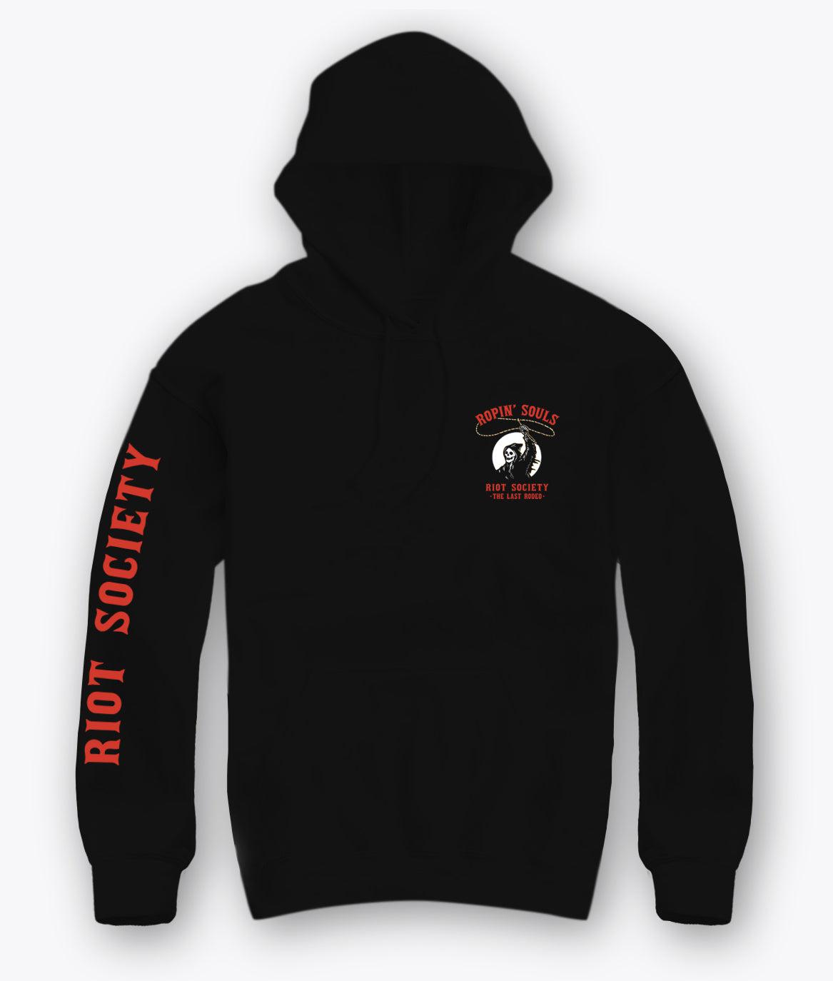 Rodeo Reaper Ropin' Souls Mens Hoodie - - Riot Society