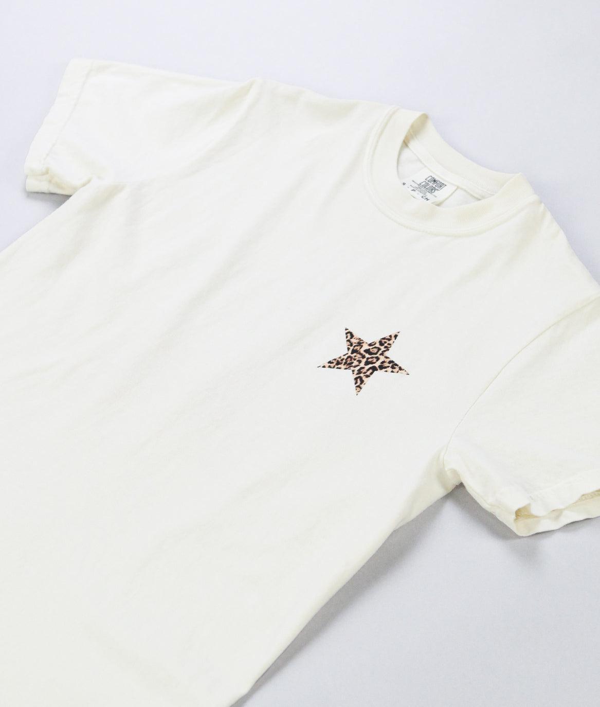 Leopard Star Boyfriend Tee - - Riot Society