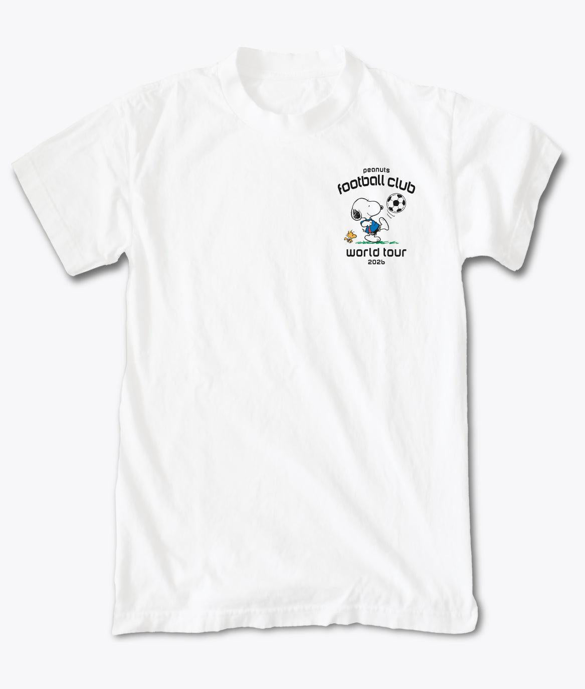 Peanuts Snoopy & Woodstock FC Soccer Mens T-Shirt - White - - Riot Society