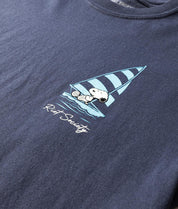 Peanuts Snoopy's Sailing Club Puff Boyfriend Tee - - Riot Society