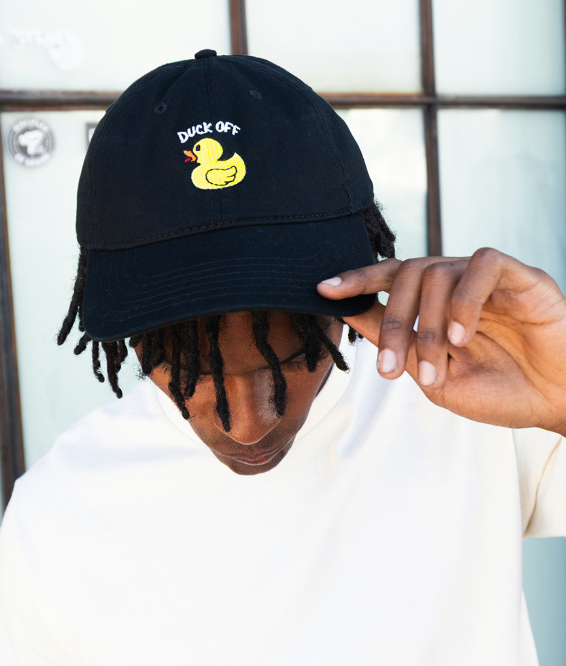 Duck Off Embroidered Dad Hat - - Riot Society