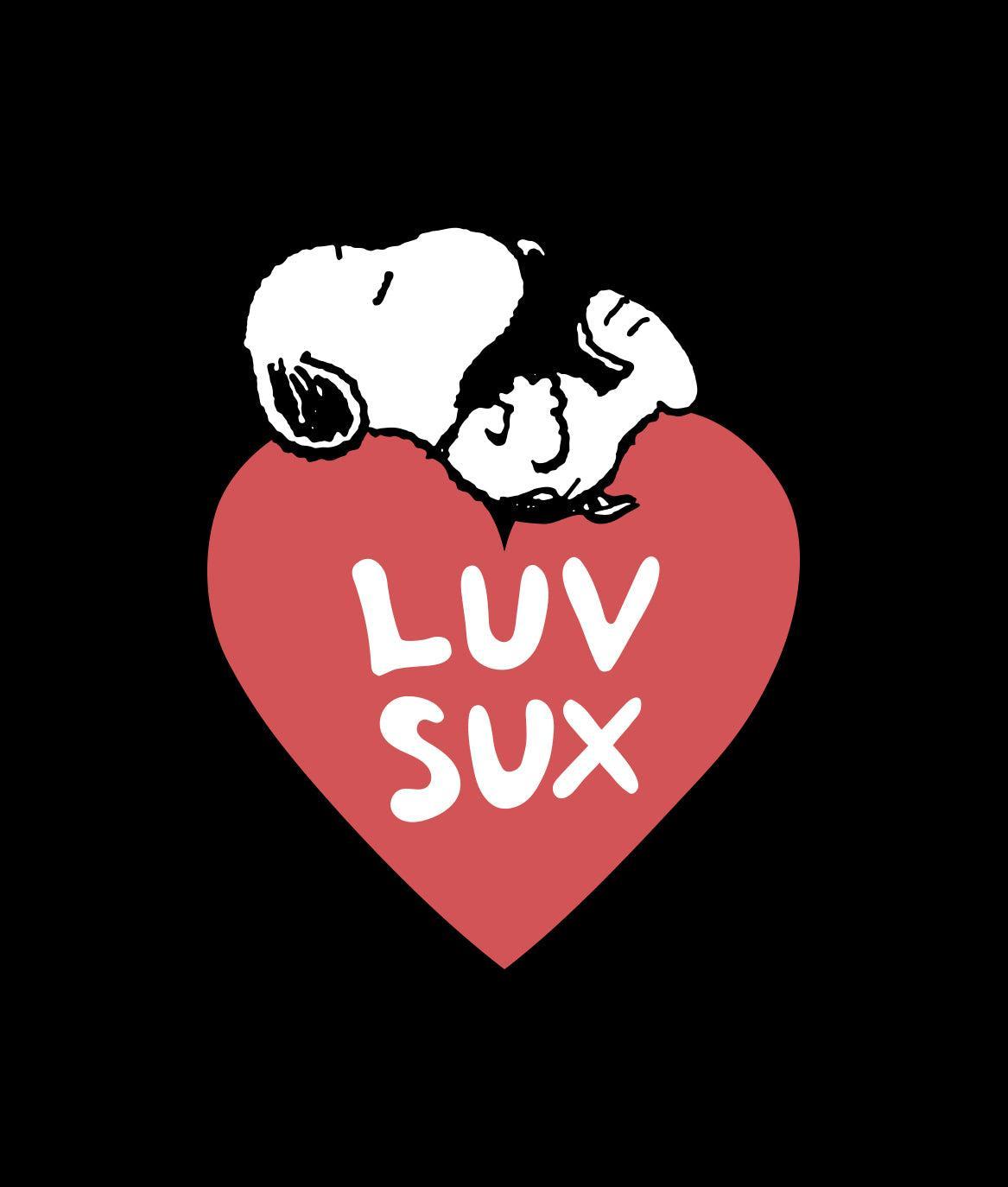 Peanuts Snoopy Luv Sux Womens Hoodie - - Riot Society