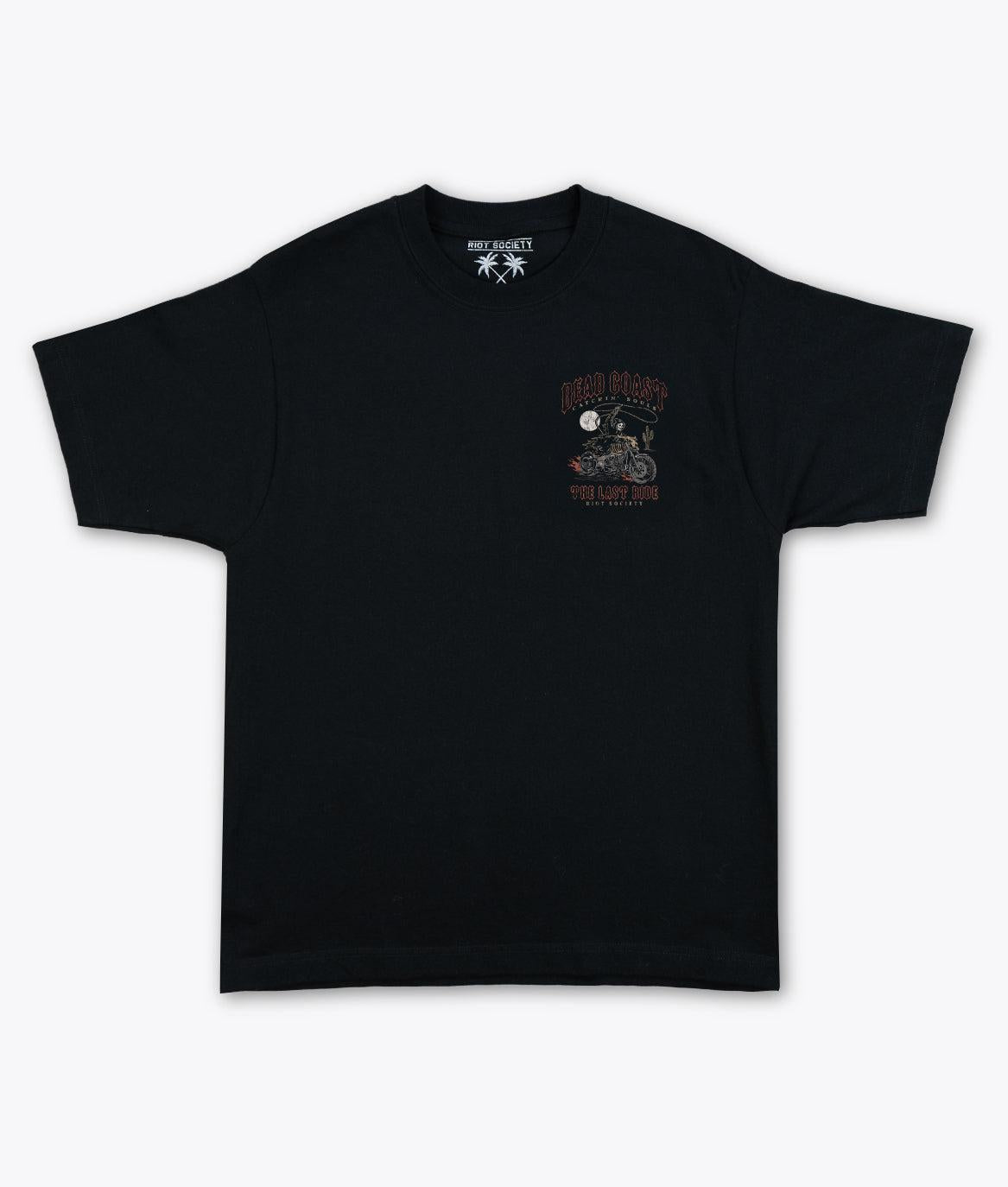 Rodeo Reaper Dead Coast Heavyweight Boxy Mens T-Shirt - Jet Black - - Riot Society