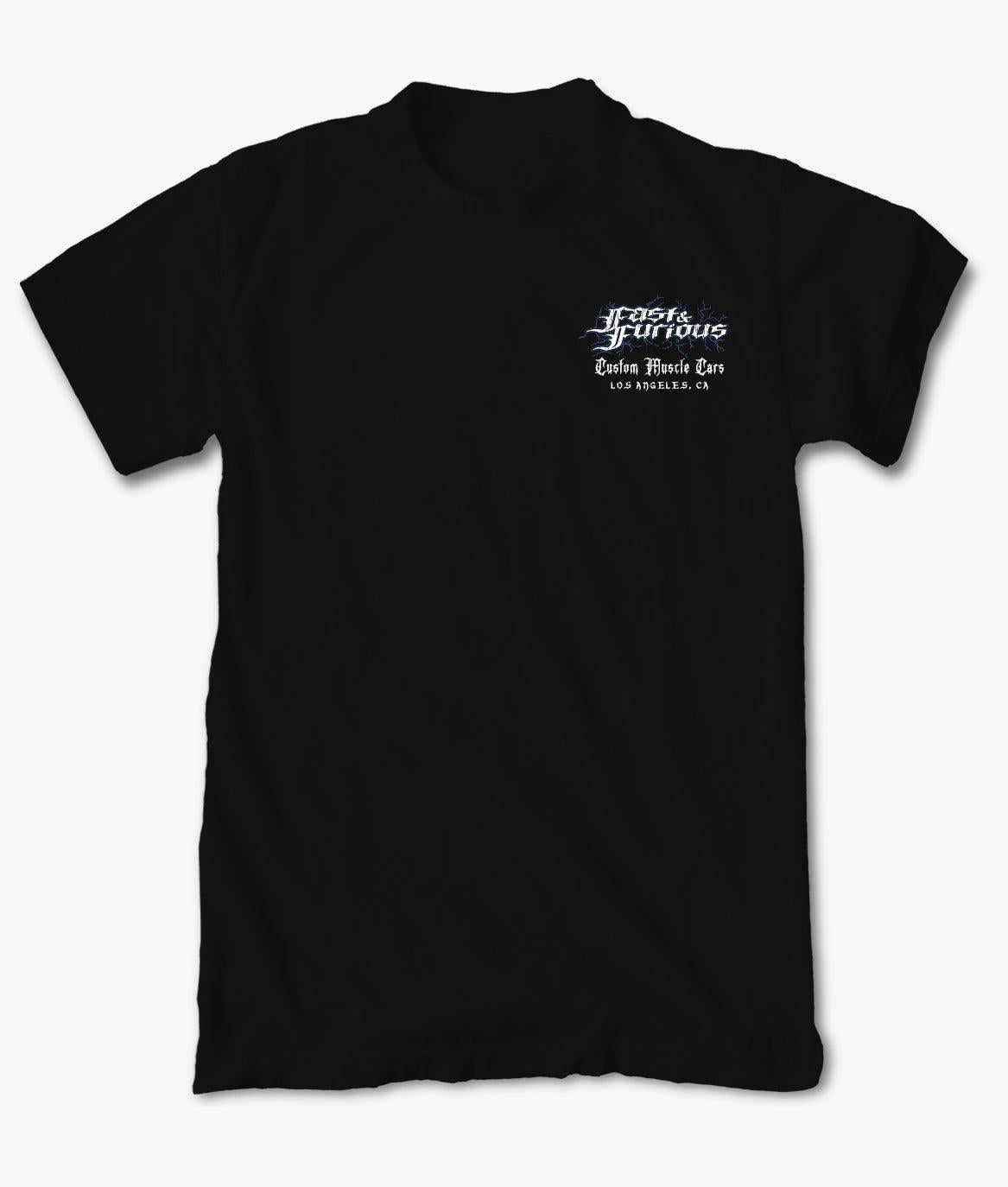 Fast & Furious Custom Muscle Cars Mens T-Shirt - Black - - Riot Society