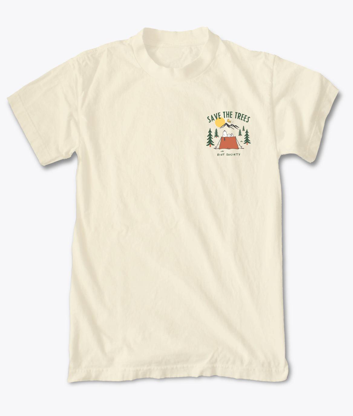 Peanuts Snoopy Save the Trees Mens T-Shirt - - Riot Society