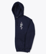 Tiger Cherry Blossoms Puff Womens Hoodie - Navy - - Riot Society