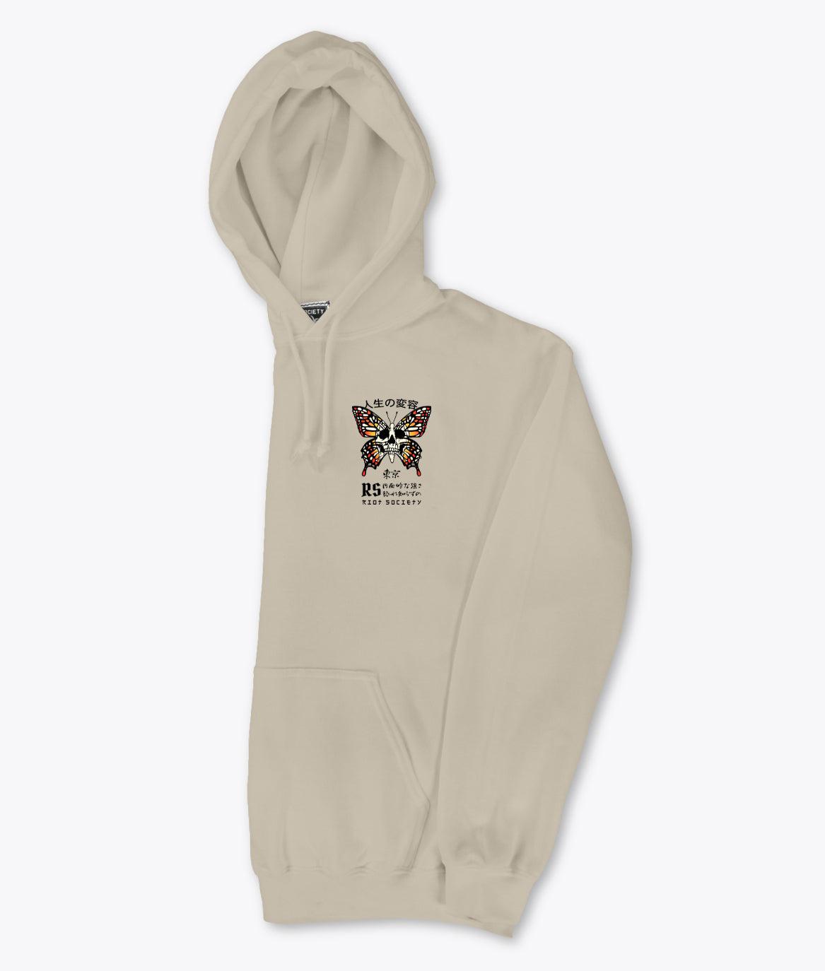 Butterfly Skull Womens Hoodie Sale - - Riot Society