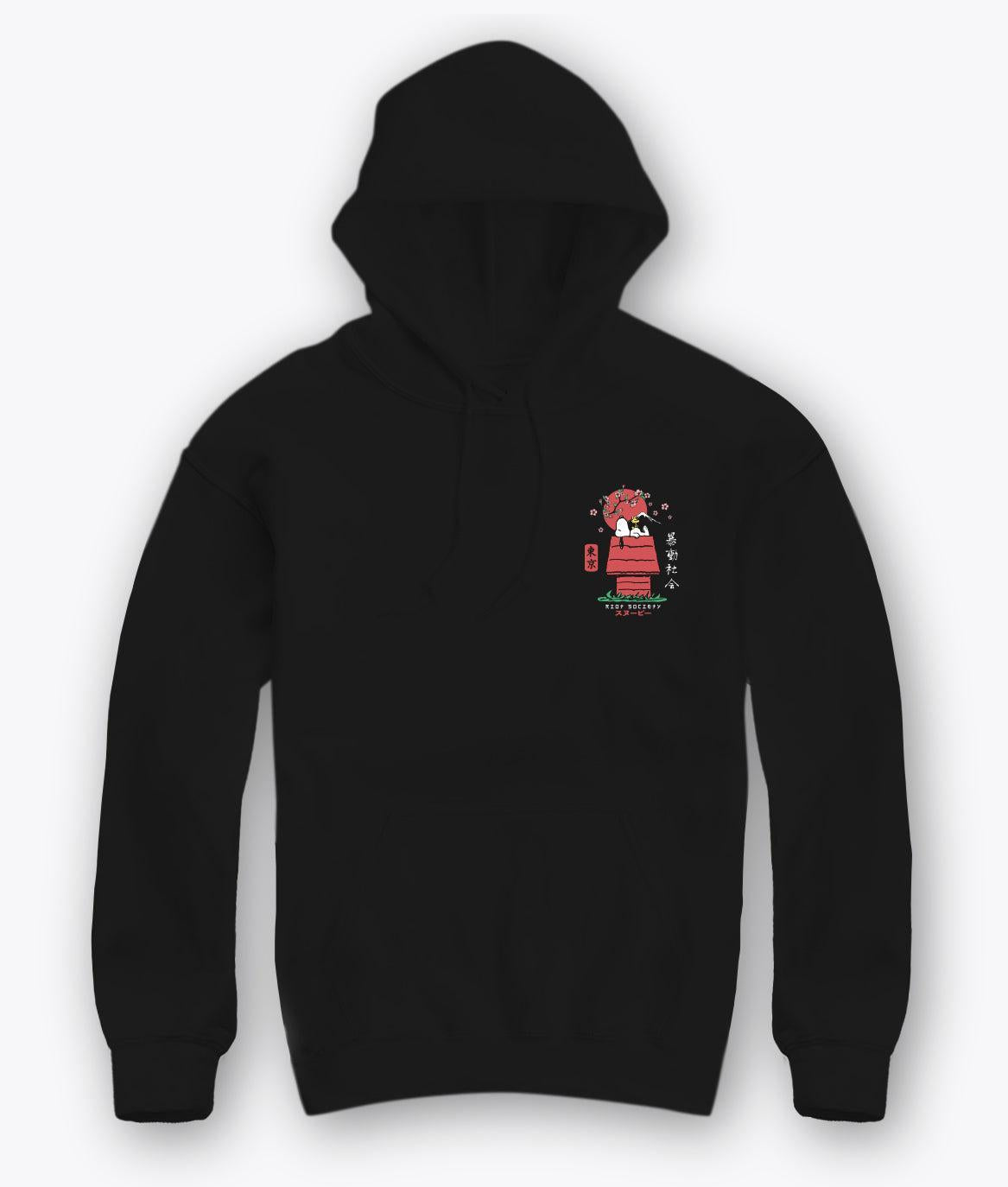 Peanuts Snoopy Doghouse Japan Mens Hoodie - - Riot Society